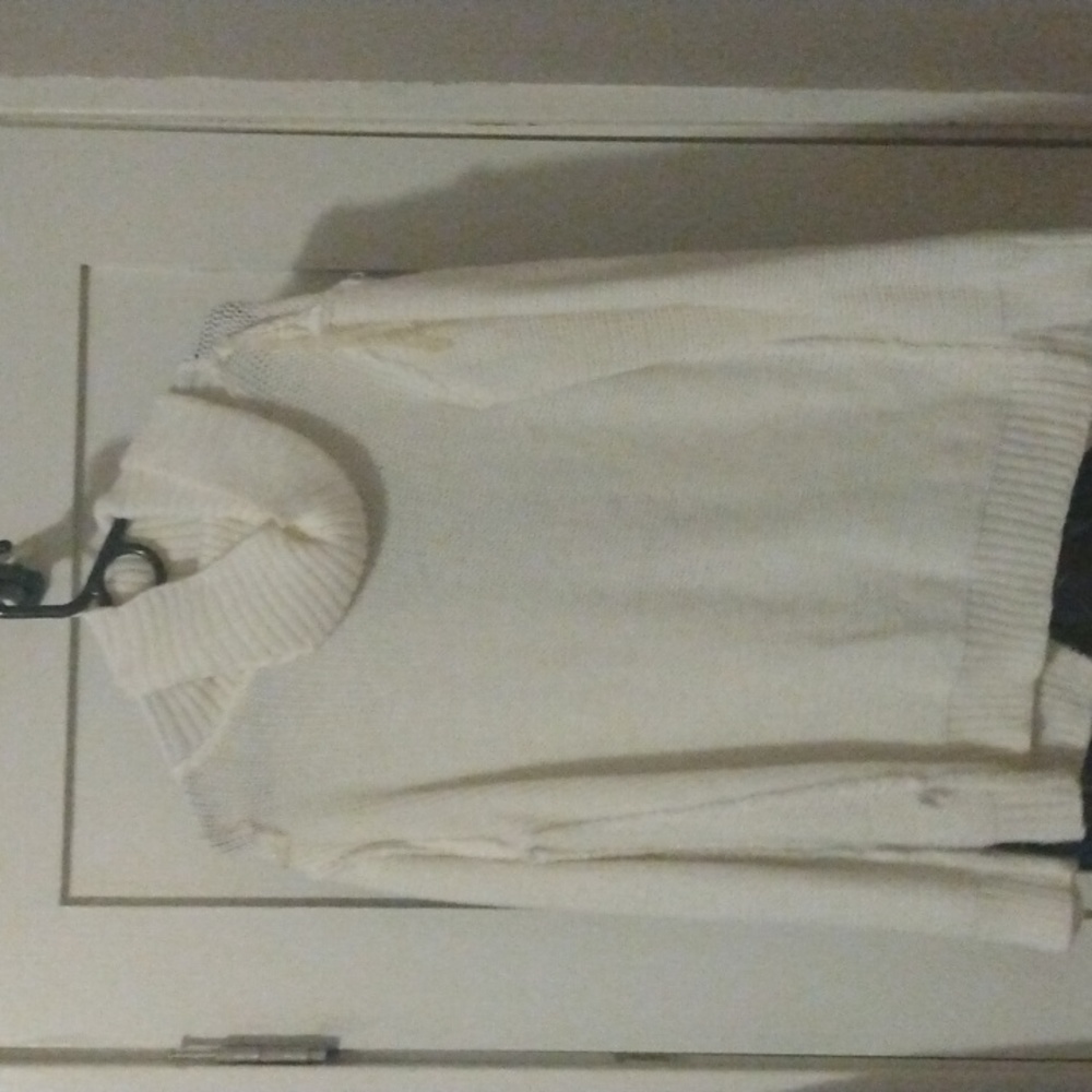 Women's size L white sweater